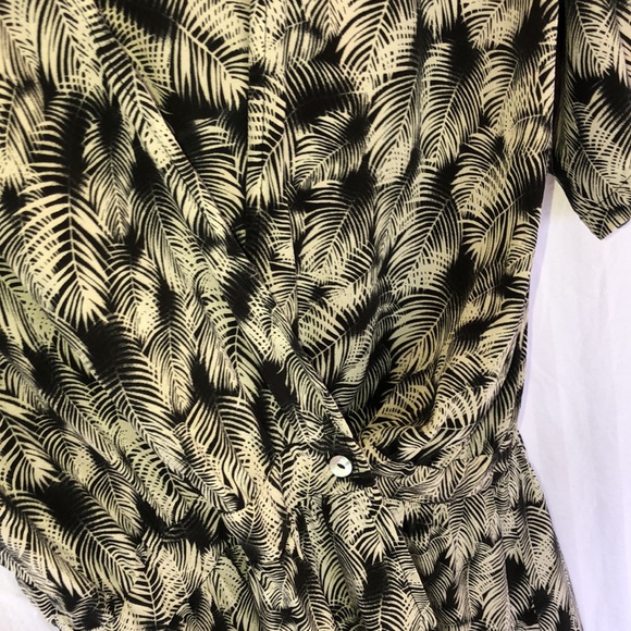 Acacia Rome Wrap Dress in Night Palm Silk Small - Picture 9 of 9